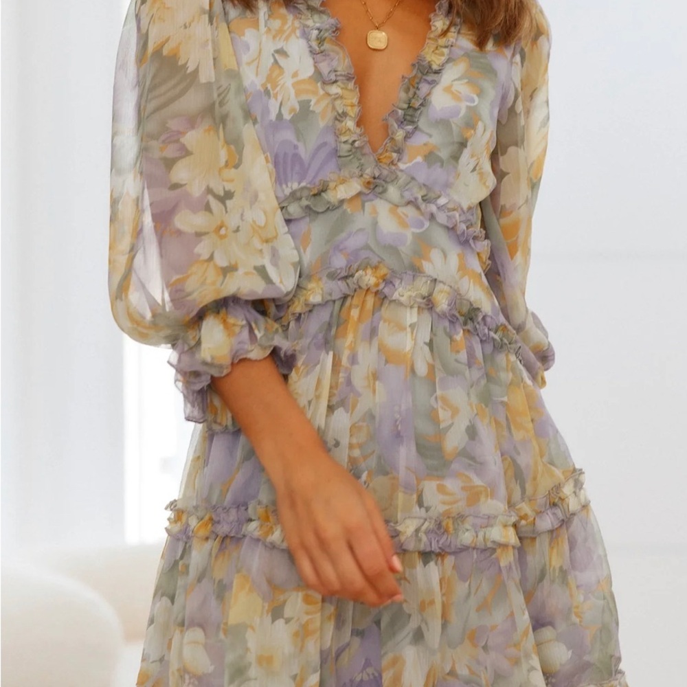 Floral Chiffon Dress